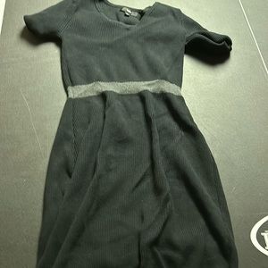 Medium black mini sweater dress